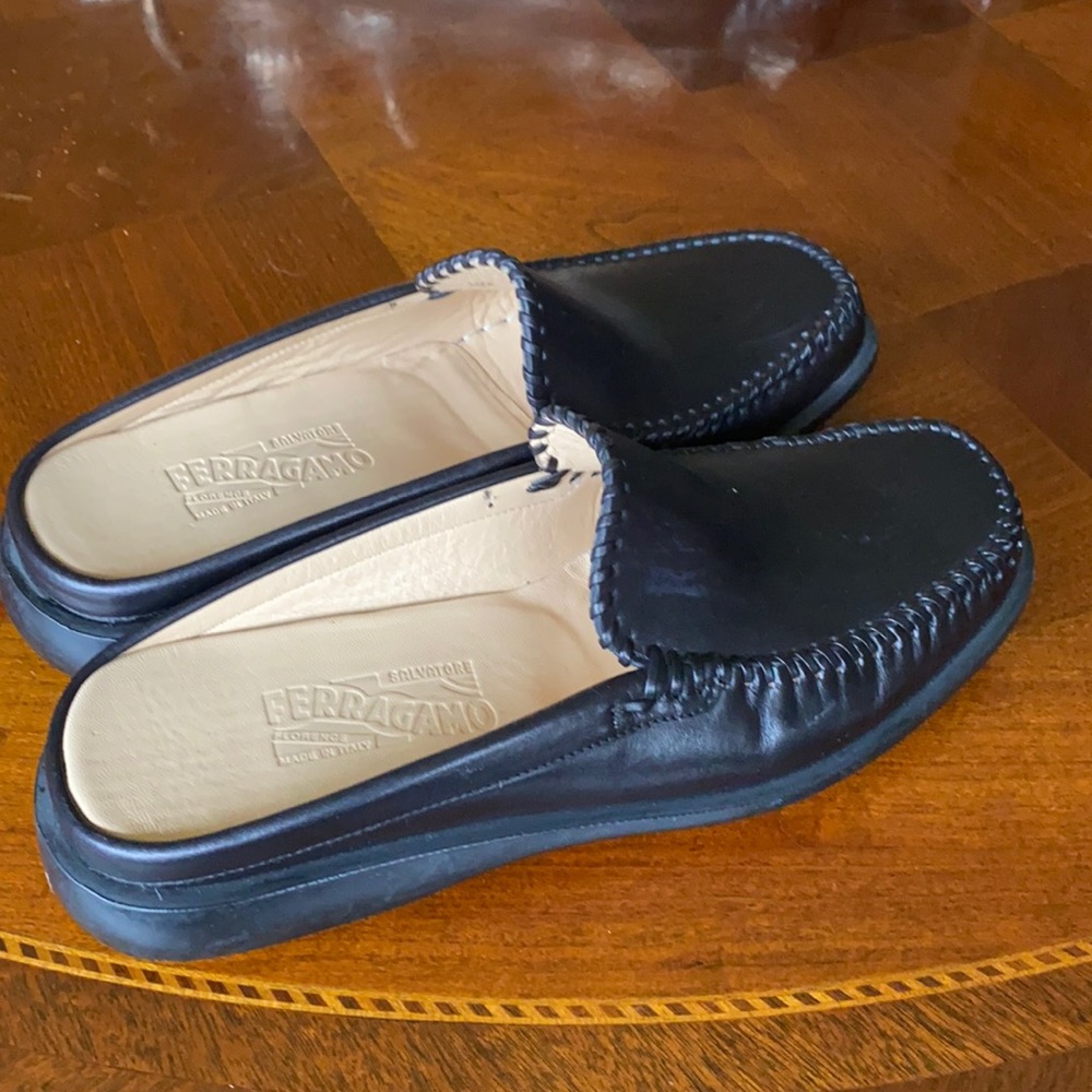 Ferragamo men’s slides. Lightly worn.